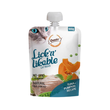 GNAWLERS LICK N LIKABLE TUNA & PUMPKIN TREAT - Animeal