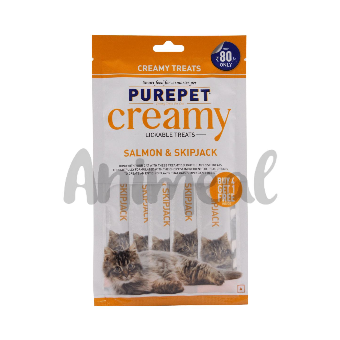 PUREPET CREAMY TREAT SALMON & SKIPJACK - Animeal