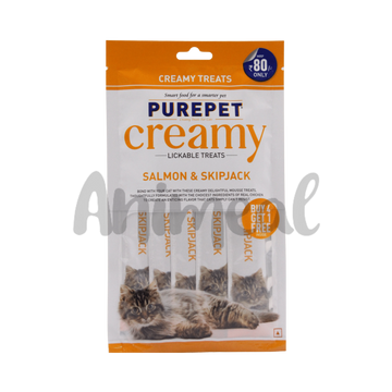 PUREPET CREAMY TREAT SALMON & SKIPJACK - Animeal