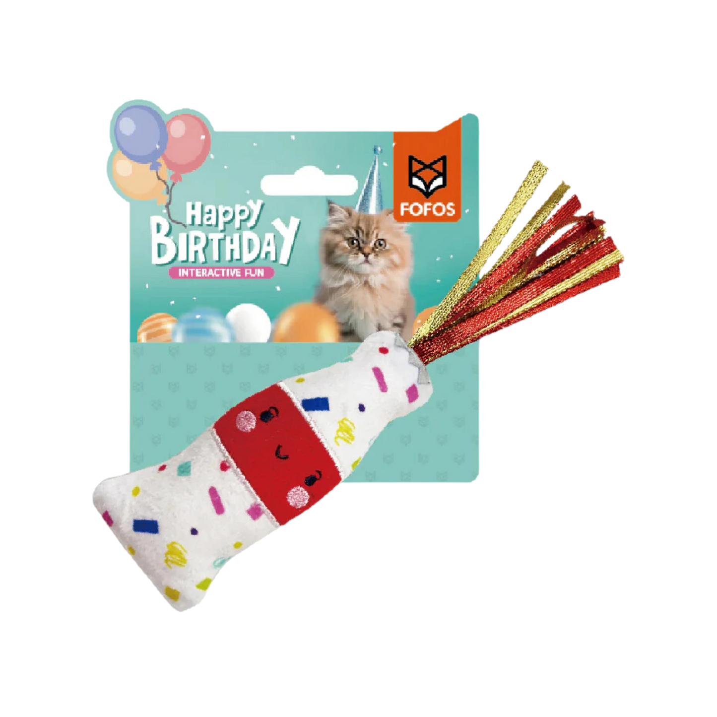 FOFOS BIRTHDAY DRINK CAT TOY - Animeal