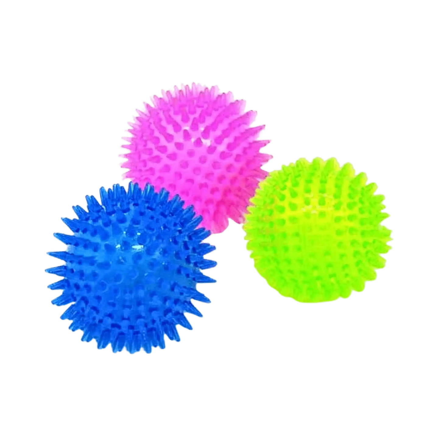 CANINE CREW SQUEAKY SPIKE BALL TOY