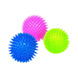 CANINE CREW SQUEAKY SPIKE BALL TOY