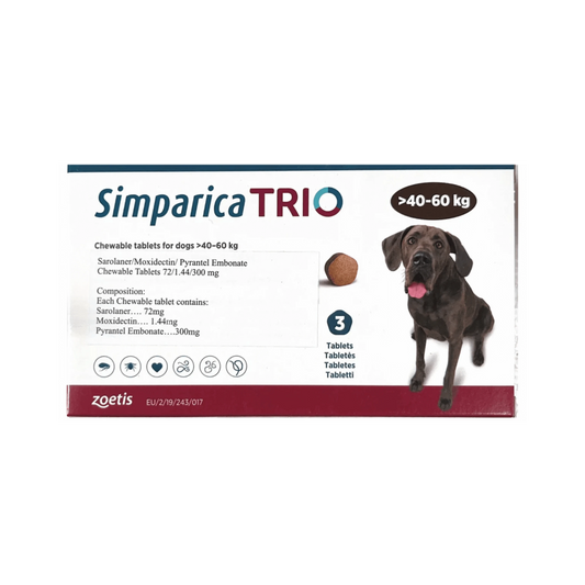 SIMPARICA TRIO (40KG TO 60KG) TABLET