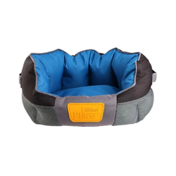 GIGWI PLACE SOFT BED GREY & BLUE (M) - Animeal