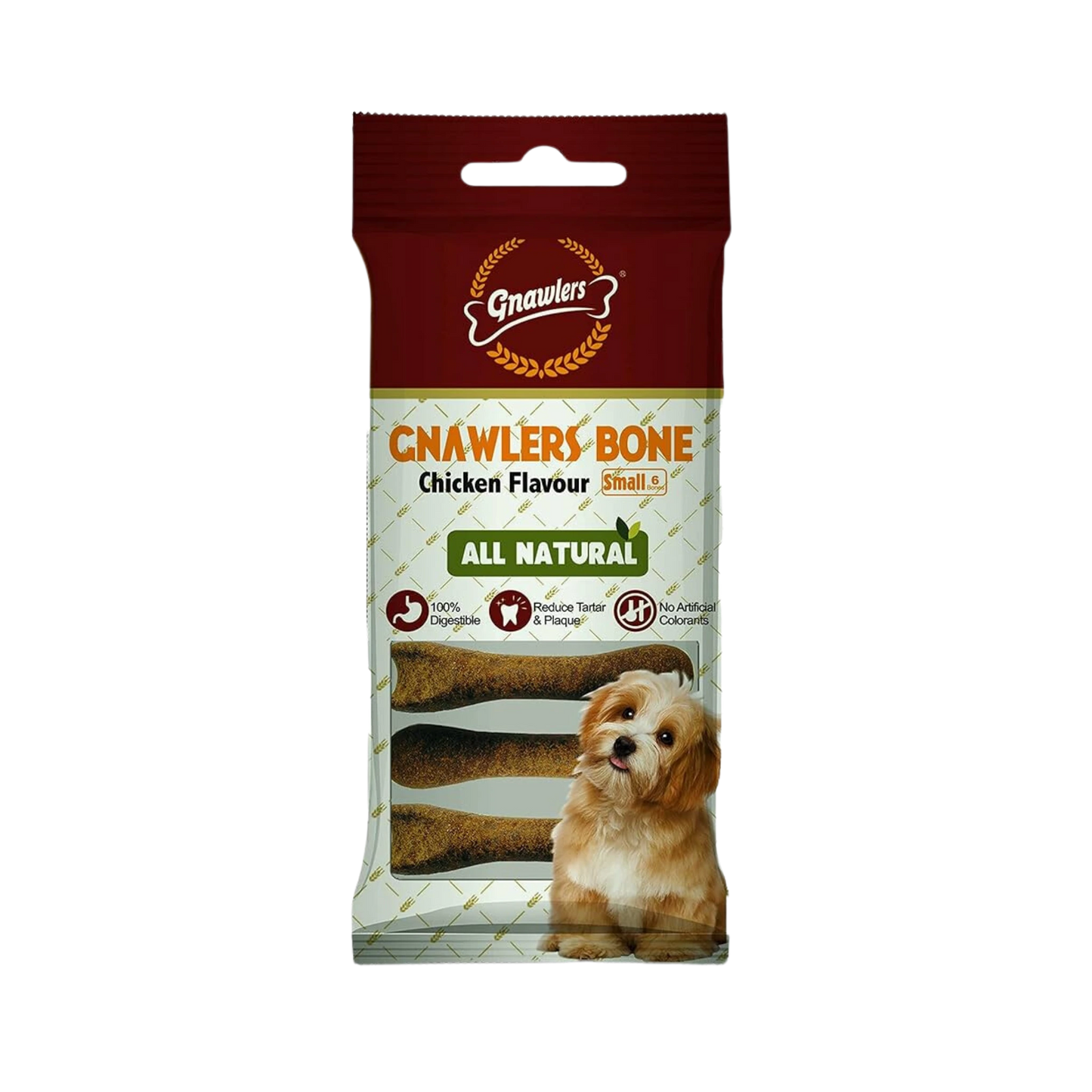 Gnawlers Chicken Bone 6" Inch (M) - Animeal