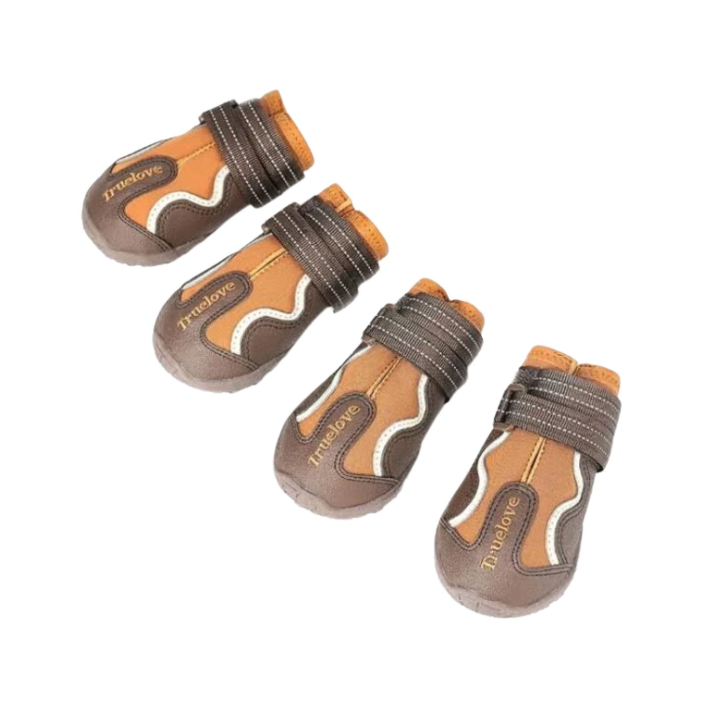 TRUELOVE WATER RESISTANCE DOG SHOES WITH TPR SOLE GINGER (S) - Animeal