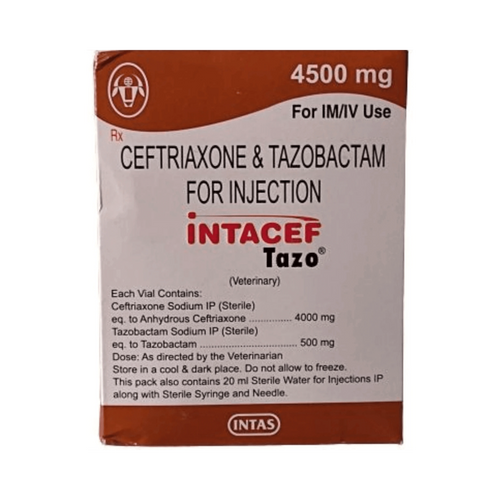 INTACEF TAZO 4500MG INJ - Animeal