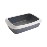 IRIZ CAT LITTER TRAY PLUS RIM GRAY