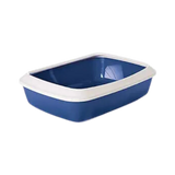 IRIZ CAT LITTER TRAY PLUS RIM NORDIC BLUE