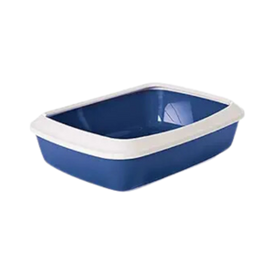IRIZ CAT LITTER TRAY PLUS RIM NORDIC BLUE - Animeal