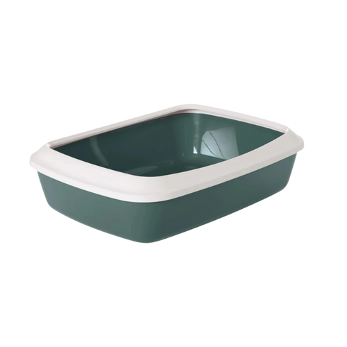 IRIZ CAT LITTER TRAY PLUS RIM NORDIC GREEN - Animeal
