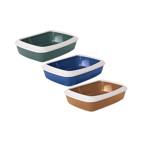 IRIZ CAT LITTER TRAY+RIM MULTI COLOUR - Animeal