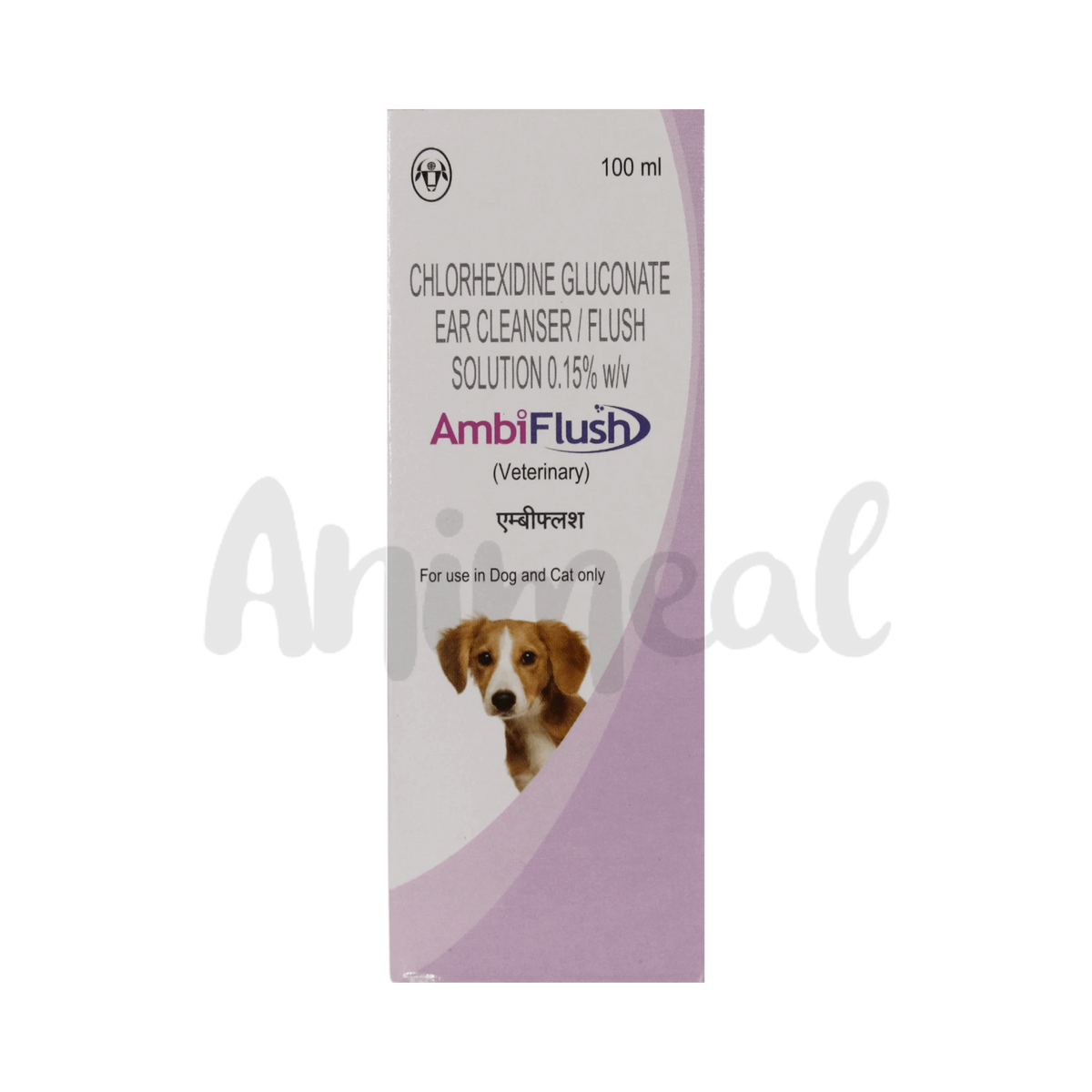Intas Ambiflush Chlorhexidine Ear Cleanser for Dogs and Cats, 100ml - Animeal