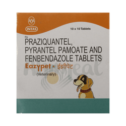 Intas Eazypet Dewormer Tablets for Dogs, 10 Tablets - Animeal