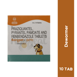 Intas Eazypet Dewormer Tablets for Dogs, 10 Tablets - Animeal