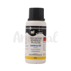 Intas Enrotas BH Enrofloxacin Oral Liquid for Livestock, 100ml - Animeal