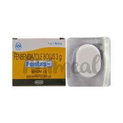 Intas Fentas-3 Fenbendazole 3g Bolus for Cattle, 1 Bolus - Animeal
