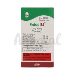 Intas Flobac SA Enrofloxacin Injection, 30ml - Animeal