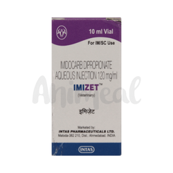 Intas Imizet Imidocarb Dipropionate Injection, 10ml - Animeal