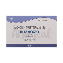 Intas Intamox-O Amoxicillin Bolus for Cattle, 4 Boluses - Animeal