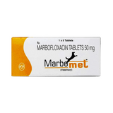 Intas Marbomet 150 Marbofloxacin Tablets for Dogs, 10 Tablets