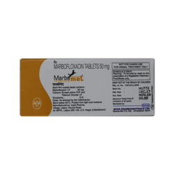 Intas Marbomet Marbofloxacin Tablets for Dogs and Cats, 5 Tablets - Animeal
