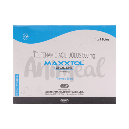 Intas Maxxtol Tolfenamic Acid Bolus for Cattle, 4 Boluses - Animeal