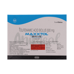 Intas Maxxtol Tolfenamic Acid Bolus for Cattle, 4 Boluses - Animeal
