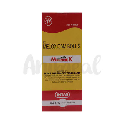 Intas Melonex Meloxicam Bolus for Cattle, 4 Boluses - Animeal