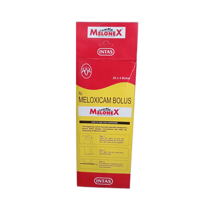 Intas Melonex Meloxicam Bolus for Cattle, 4 Boluses - Animeal