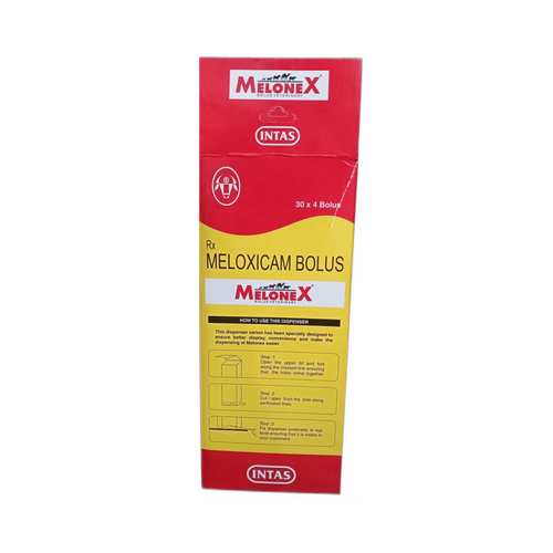 Intas Melonex Meloxicam Bolus for Cattle, 4 Boluses - Animeal