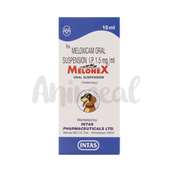 Intas Melonex Meloxicam Oral Suspension for Dogs and Cats, 10ml - Animeal