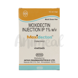 Intas Moxidecton Moxidectin Injection for Cattle, 10ml - Animeal