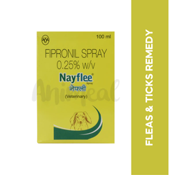 Intas Nayflee Fipronil Flea and Tick Spray for Dogs and Cats, 100ml - Animeal