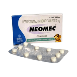 Intas Neomec Ivermectin Tablets for Dogs, 10 Tablets - Animeal