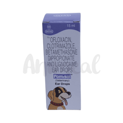 Intas Pomisol Ear Drops for Dogs and Cats, 15ml - Animeal