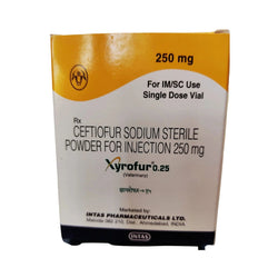 Intas Xyrofur 0.25 Injection, 250mg vial - Animeal
