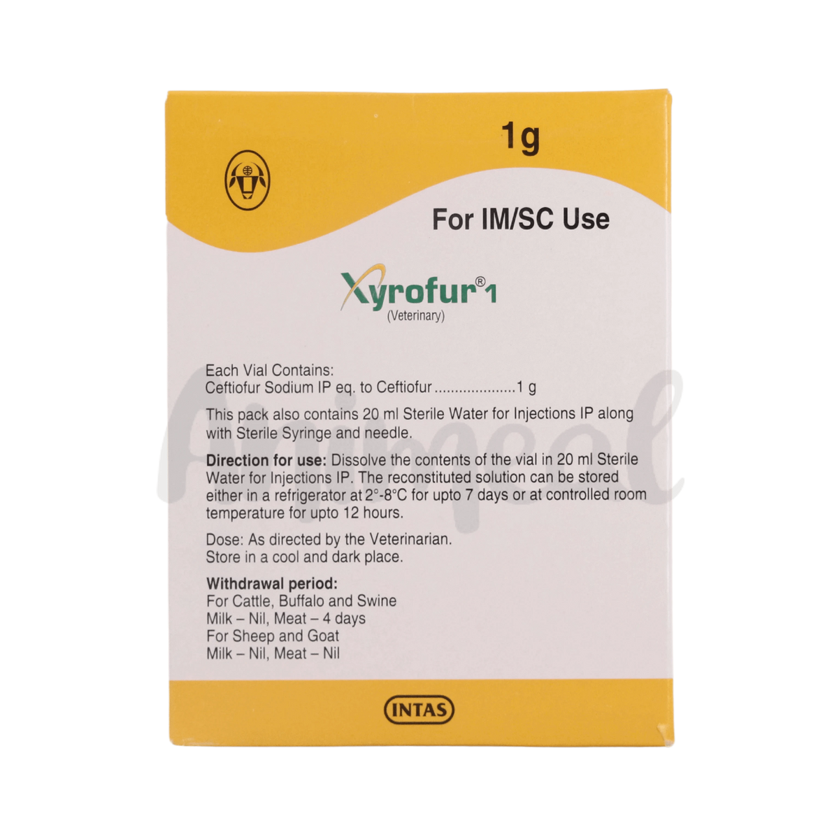 Intas Xyrofur Injection, 1g - Animeal