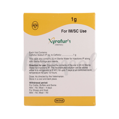 Intas Xyrofur Injection, 1g - Animeal
