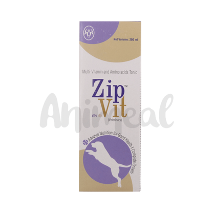 Intas Zipvit Syrup for Dogs, 200ml - Animeal