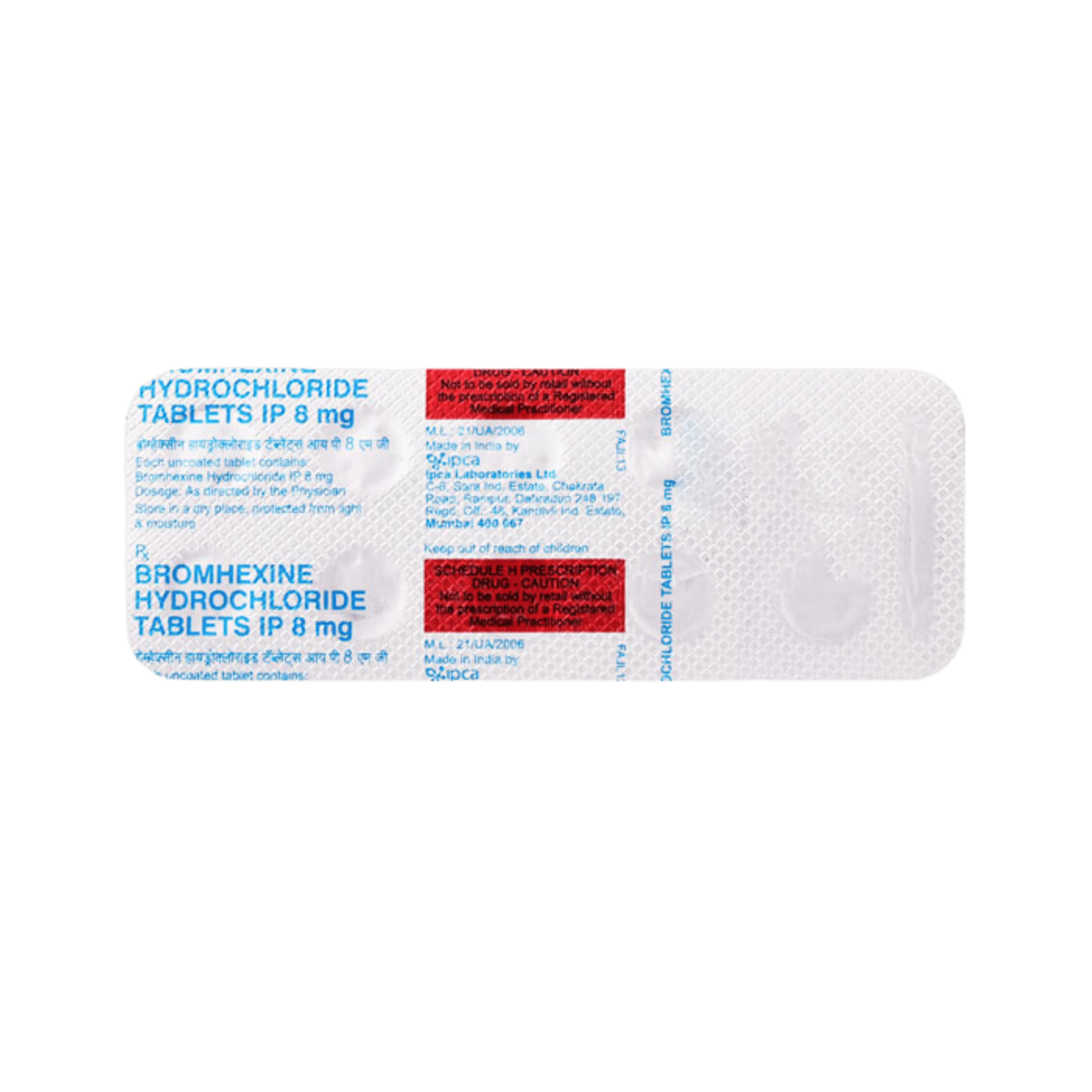 Ipca Bromhexine Tablet for Dogs and Cats, 10 Tablets - Animeal