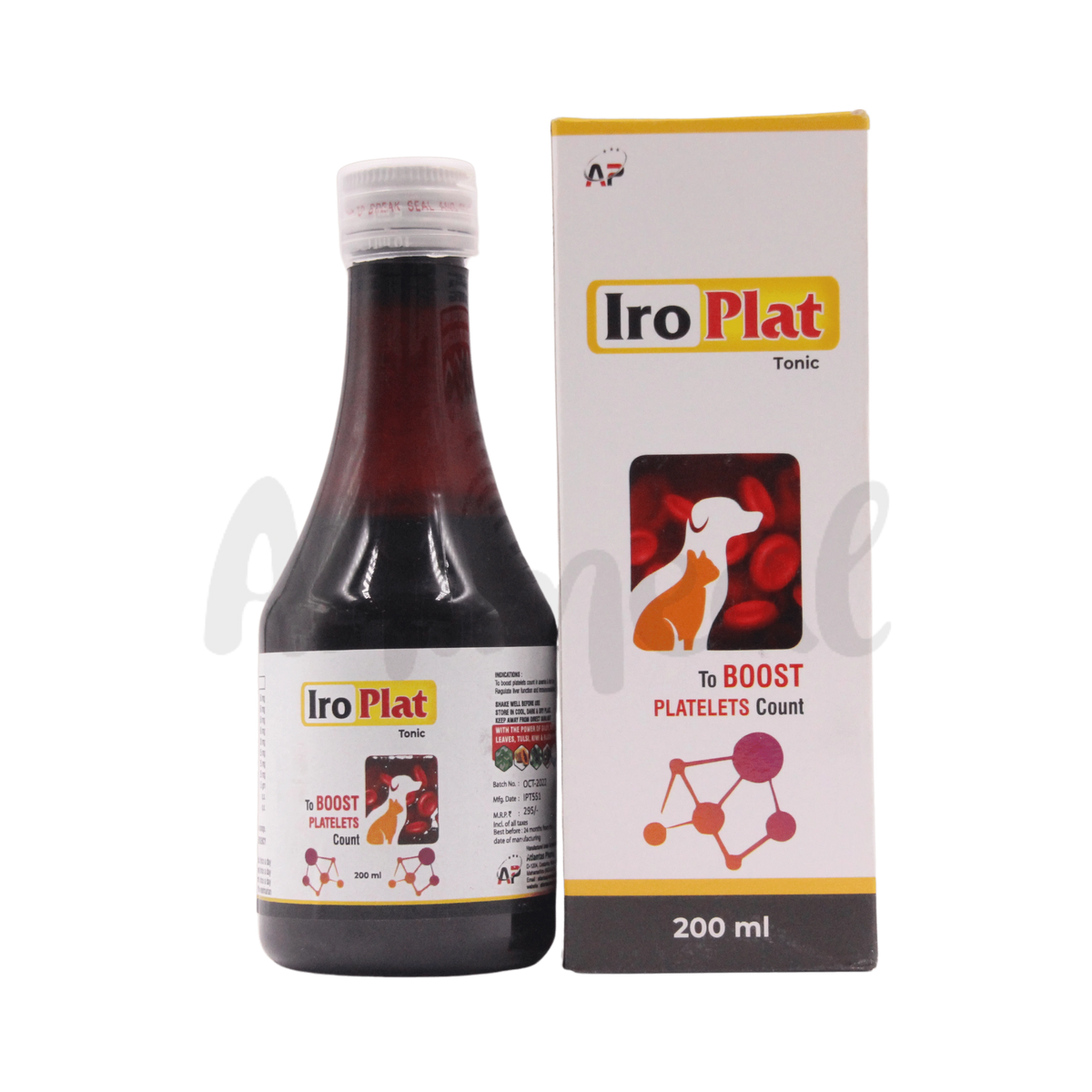 Iroplat Syrup for Dogs and Cats, 200ml - Animeal