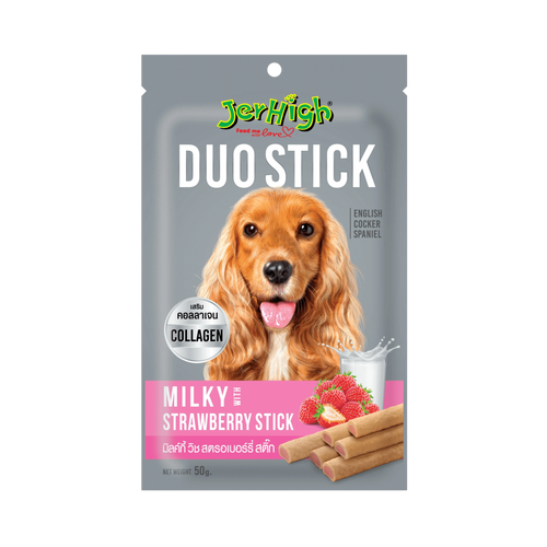 JERHIGH DUO MILK WT STRAWBERRY STICK - Animeal