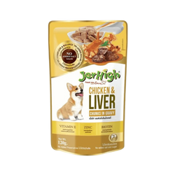 JerHigh Chicken and Liver Gravy Wet Dog Food, 120g - Animeal