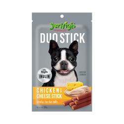 JerHigh Duo Chicken with Cheese Stick Dog Treat 50g - Animeal