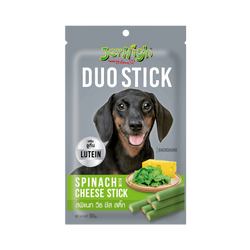 JerHigh Duo Spinach with Cheese Stick Dog Treat 50g - Animeal