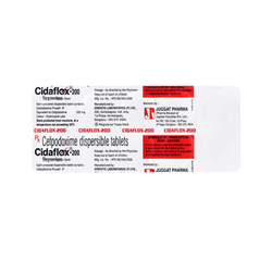 Juggat Cidaflox-200 Tablet for Dogs and Cats, 10 Tablets - Animeal