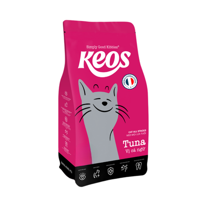 KEOS CAT ADULT & KITTEN TUNA DRY FOOD [1.5kg] - Animeal