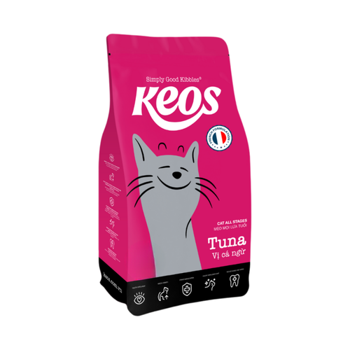 KEOS CAT ADULT & KITTEN TUNA DRY FOOD [1.5kg] - Animeal