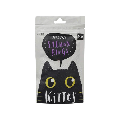 KITTOS SALMON RINGS CAT TREAT - Animeal